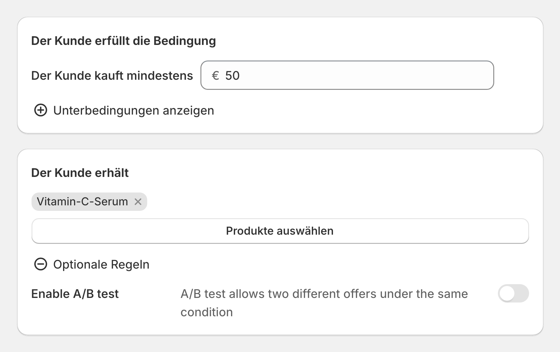 Einrichtung in AOV.ai Free Gift