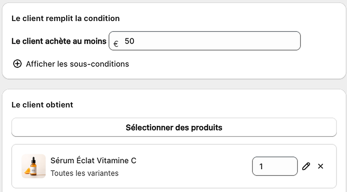 Configuration dans AOV.ai Free Gift