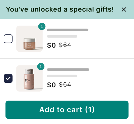 You've unlocked a special gift - Add to cart