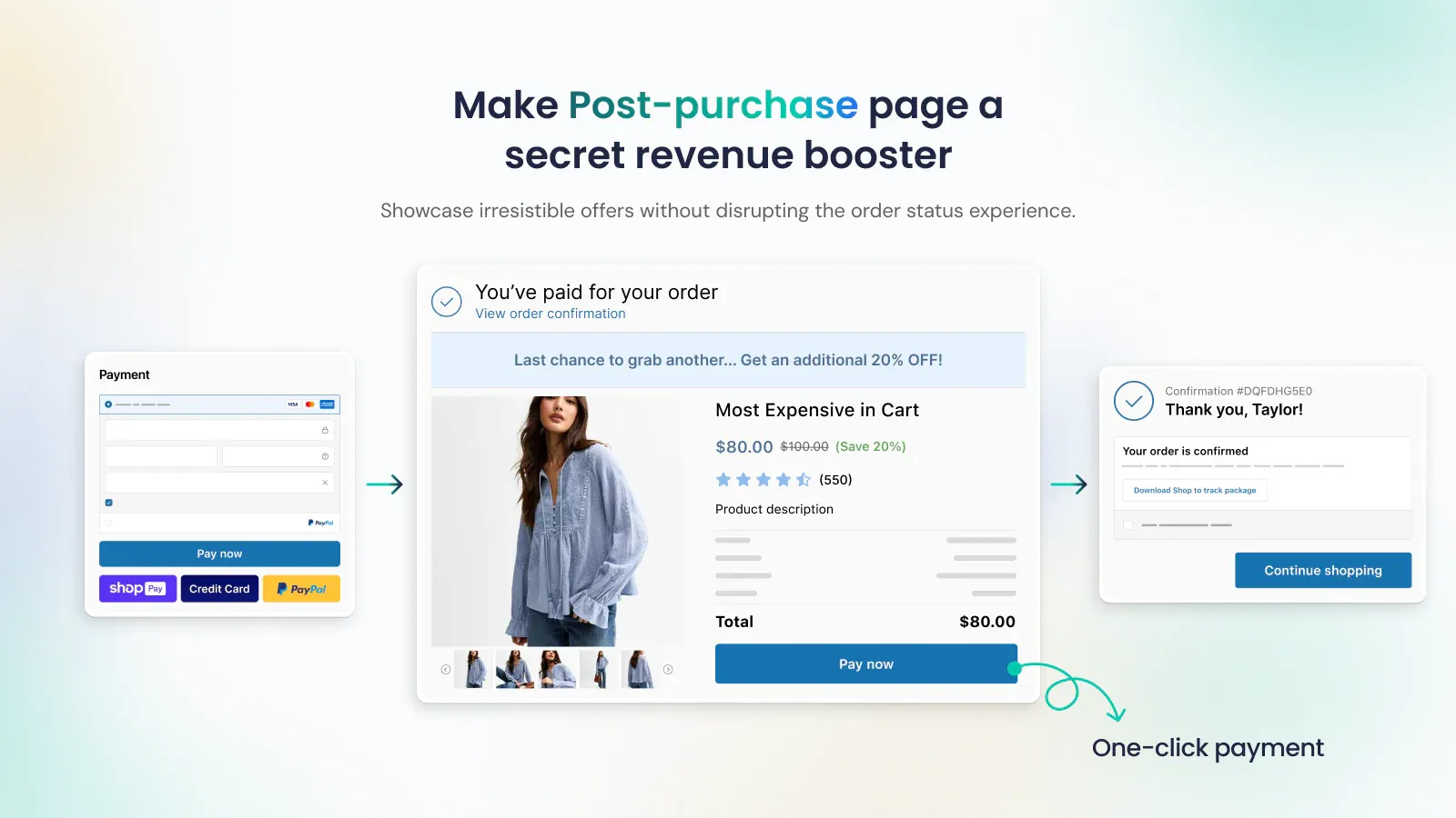 Set Up One-Click Upsell with AOV.ai Post Purchase Upsell